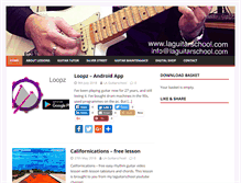 Tablet Screenshot of laguitarschool.com